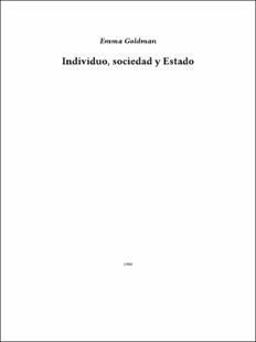 Portada Individuo sociedad y estado