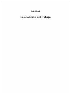Portada La abolición del trabajo