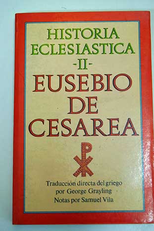 Portada Libros apócrifos: historia eclesiástica 2: Eusebio de Cesarea