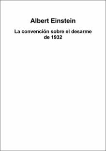Portada La convención sobre el desarme de 1932