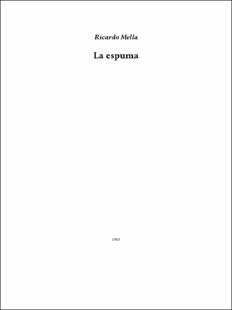 Portada La espuma
