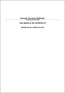 Portada Los gozos y las sombras II : Donde da la vuelta el aire