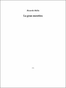 Portada La gran mentira