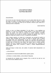 Portada Los impostores