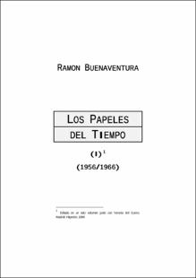 Portada los papeles del tiempo