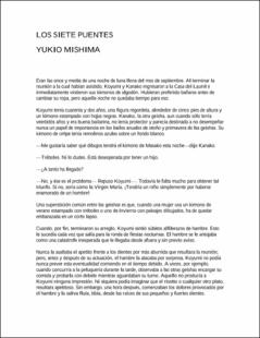 Portada Los siete puentes