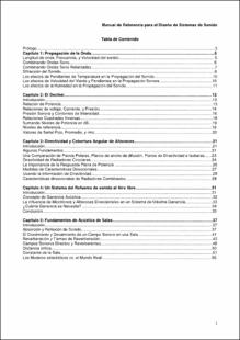 Portada Manual de referencia para el diseño de sistemas de sonido