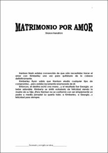 Portada Matrimonio por amor