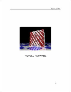Portada Novell netware