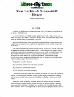 Portada obras completas de Gustavo Adolfo Bécquer