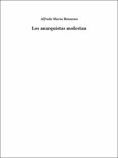 Portada Los anarquistas molestan