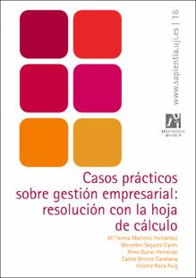 Portada Casos prácticos de gestión empresarial : resolución con la hoja de cálculo
