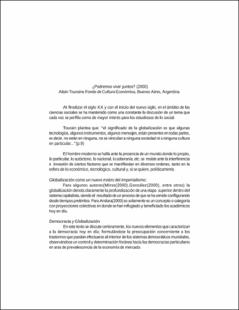 Portada ¿Podremos vivir juntos?