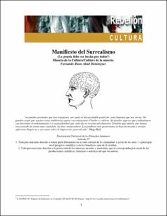 Portada Manifiesto del surrealismo
