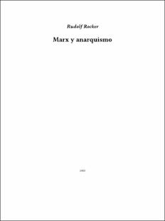 Portada Marx y anarquismo