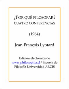 Portada ¿Por qué filosofar? : cuatro conferencias (1964)