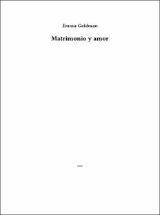 Portada Matrimonio y amor