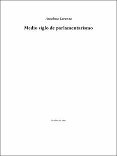 Portada Medio siglo de parlamentarismo