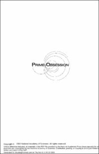 Portada Prime obsession : Bernhard Riemann and the greatest unsolved problem in mathematics