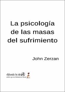 Portada Psicología de las masas de sufrimiento