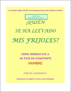Portada Quien se ha llevado mis frijoles