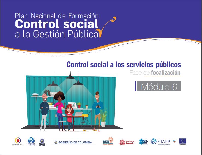 Portada Control social de los servicios públicos domiciliarios : momento de focalización. Módulo 6