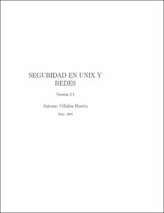Portada Seguridad en Unix y redes : versión 2.1