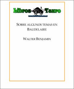 Portada sobre algunos temas en baudelaire