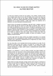 Portada Su vida ya no es como antes
