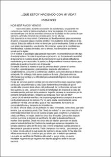 Portada Que estoy haciendo con mi vida