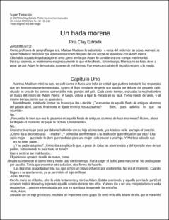Portada Un hada morena