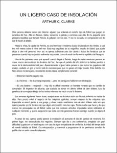 Portada Un ligero caso de insolación
