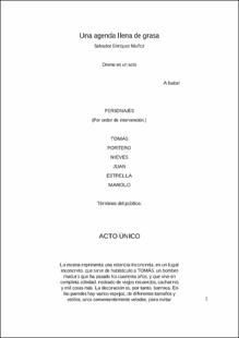 Portada Una agenda llena de grasa