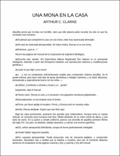Portada Una mona en la casa