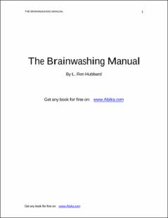 Portada The brainwashing manual