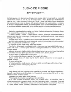 Portada sueño de fiebre