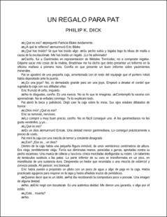 Portada Un regalo para pat