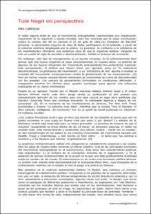Portada Toni Negri en perspectiva