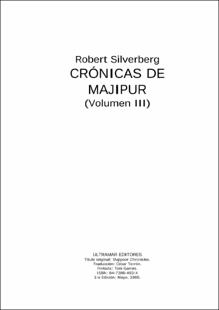 Portada Cronicas de majipur volumen III