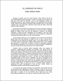 Portada El demonio de hielo