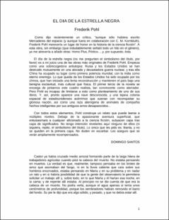 Portada El día de la estrella negra