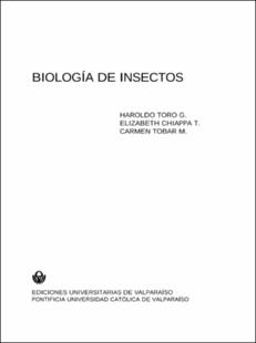Portada Biología de insectos
