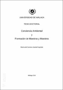 Portada Conciencia ambiental y formación de maestras y maestros