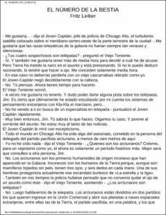 Portada El numero de la bestia