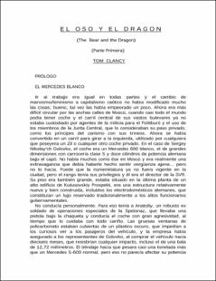 Portada El oso y el dragón 1