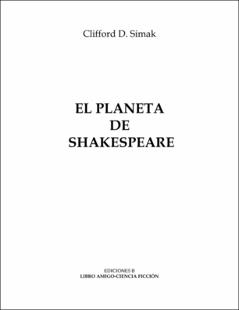 Portada El planeta de Shakespeare