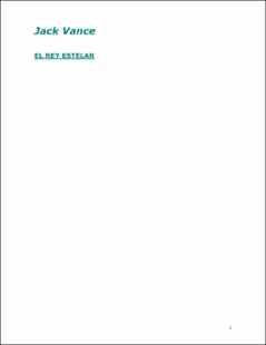 Portada El rey estelar