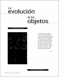 Portada La evolución de los objetos