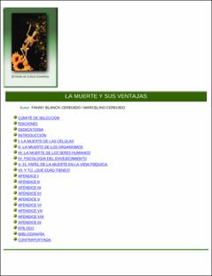 Portada La muerte y sus ventajas