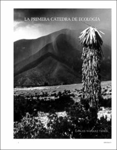 Portada La primera cátedra de ecología